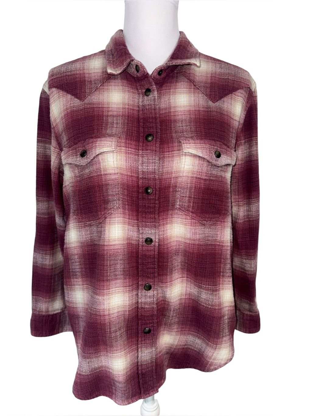 American Eagle Ahh-Mazingly Soft Plaid Flannel Shirt Womens Small